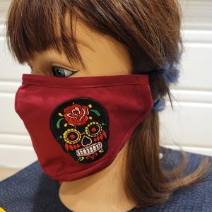 Day of the dead sugar skull face mask